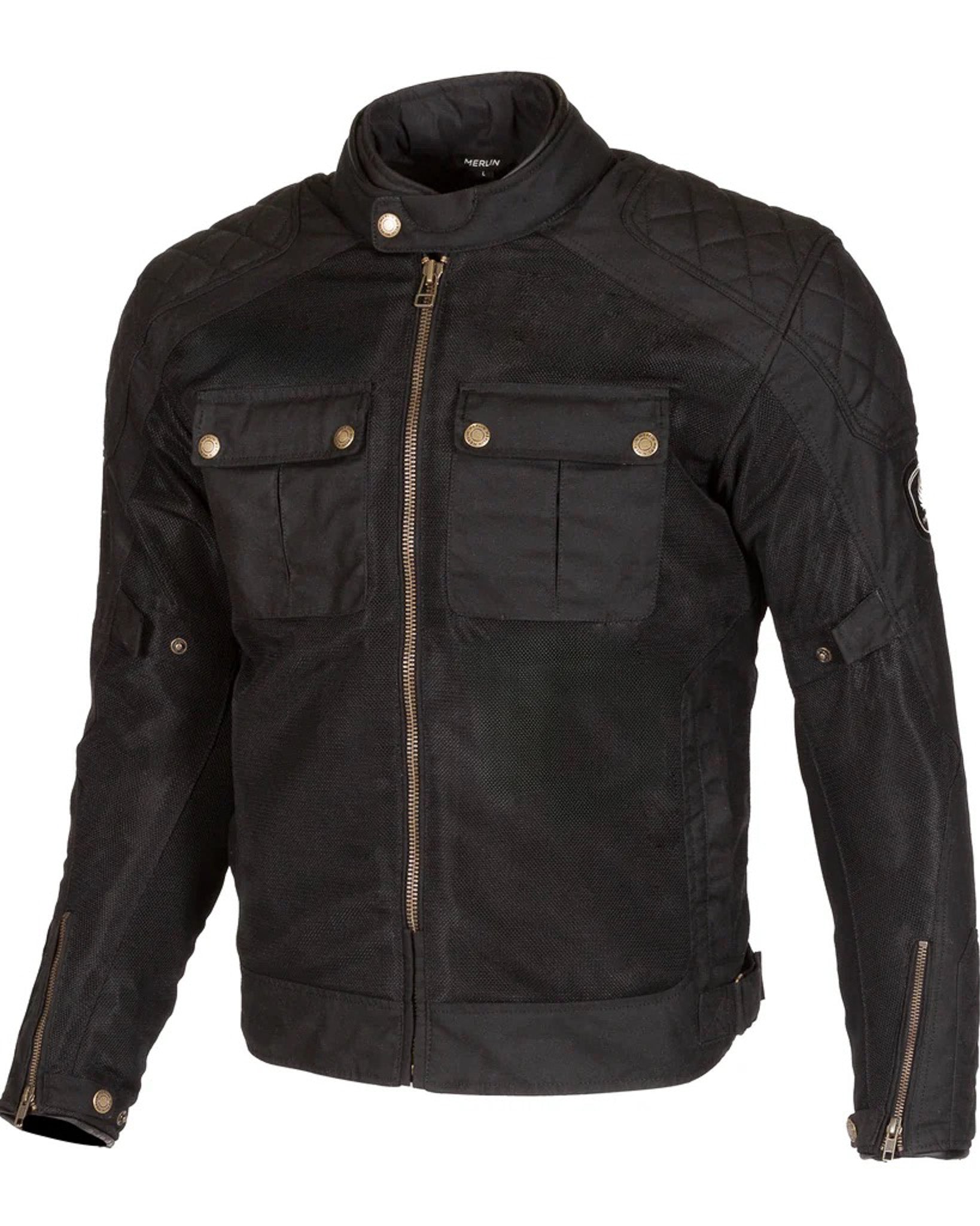 Merlin Shenstone Cotec II Air Jacket - Black | Bike Shed Moto Co