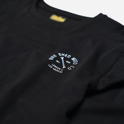 BSMC Cafe Bars Long Sleeve Motorcycle Graphic T-Shirt - Black