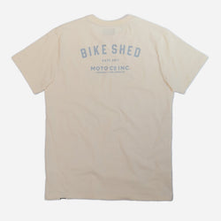BSMC Guzzi Motorcycle ESTD. T-Shirt - Cream - Cream - back