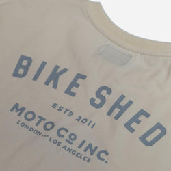BSMC Guzzi Motorcycle ESTD. T-Shirt - Cream - back detail