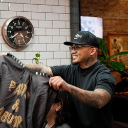 BSMC Los Angeles Snapback Motorcycle Cap - Black