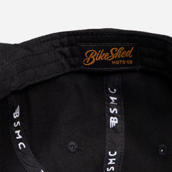 BSMC Los Angeles Snapback Motorcycle Cap - Black