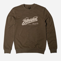 BSMC Moto Co Logo Appliqué Sweatshirt - Khaki