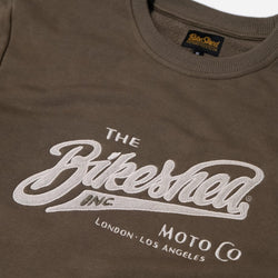 BSMC Moto Co Logo Appliqué Sweatshirt - Khaki