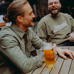 BSMC Moto Co Logo Appliqué Sweatshirt - Khaki