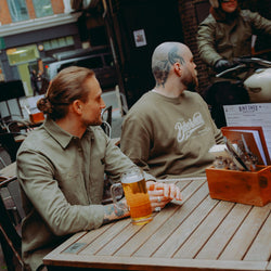 BSMC Moto Co Logo Appliqué Sweatshirt - Khaki