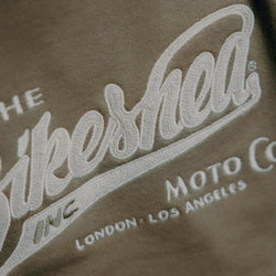 BSMC Moto Co Logo Appliqué Sweatshirt - Khaki