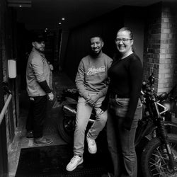 BSMC Moto Co Logo Appliqué Sweatshirt - Khaki