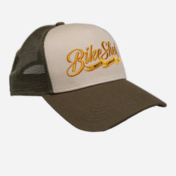 BSMC Embroidered Pennant Motorcycle Cap - Olive