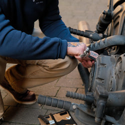 Motorcycle Rider's Tool Pouch - Waxed Tan