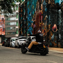 BSMC Shoreditch Logo Motorcycle Twill Jacket - Black