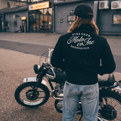 BSMC Shoreditch Logo Motorcycle Twill Jacket - Black