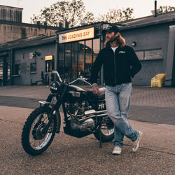 BSMC Shoreditch Logo Motorcycle Twill Jacket - Black