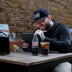 BSMC Throwback Logo Embroidered Snapback Cap - Black