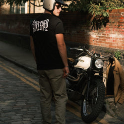 BSMC Throwback Logo Motorcycle Graphic T-Shirt - Black