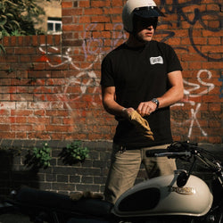 BSMC Throwback Logo Motorcycle Graphic T-Shirt - Black