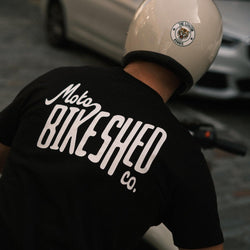 BSMC Throwback Logo Motorcycle Graphic T-Shirt - Black