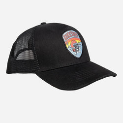 Dead Dakar Doug Motorcycle Graphic Patch Cap - Black