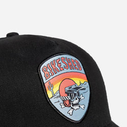 Dead Dakar Doug Motorcycle Graphic Patch Cap - Black