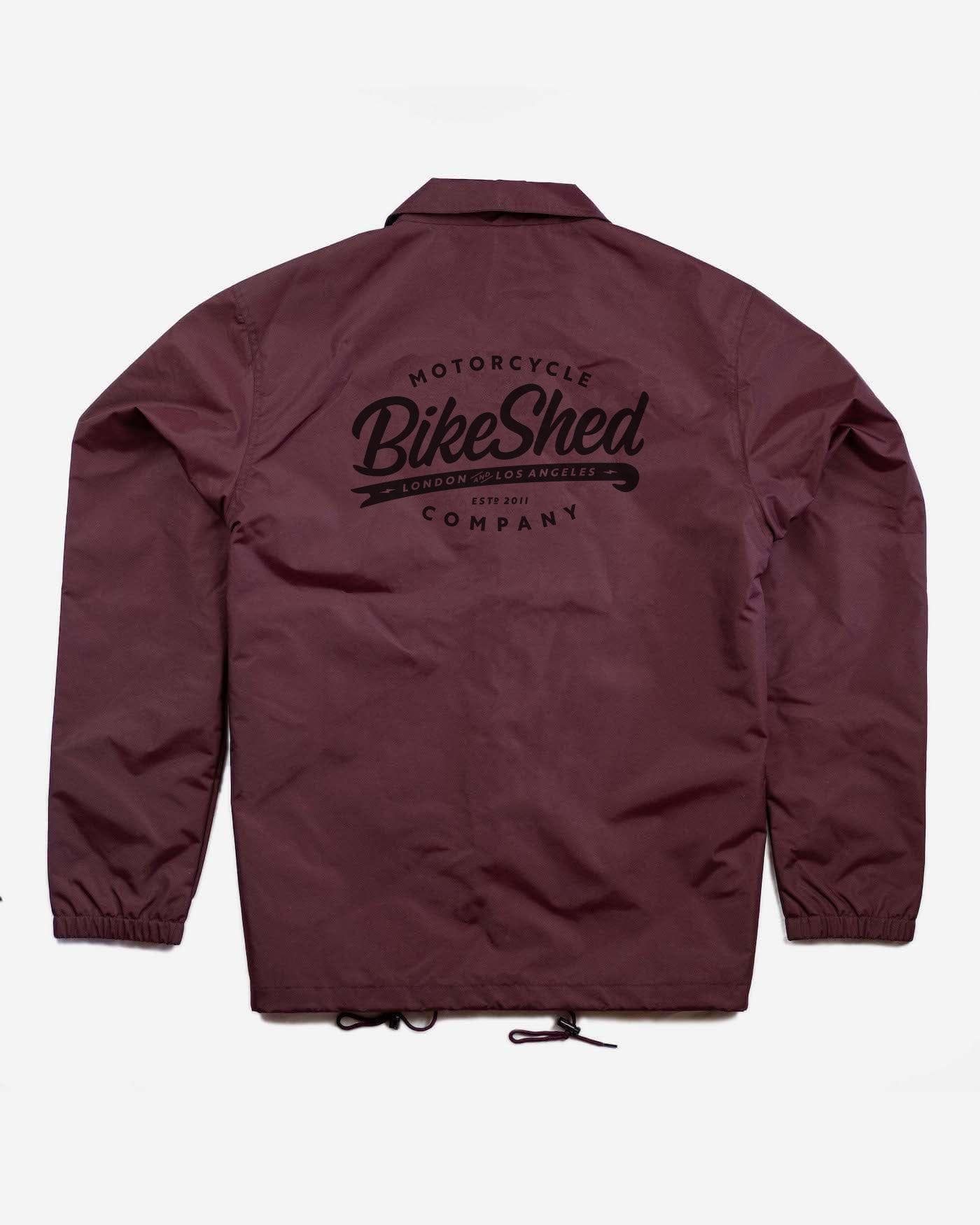 BSMC Company Coach Jacket - Burgundy – Bike Shed Motorcycle Club