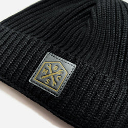 BSMC Motorcycle Crest Knit Beanie - Black