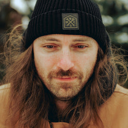 BSMC Motorcycle Crest Knit Beanie - Black