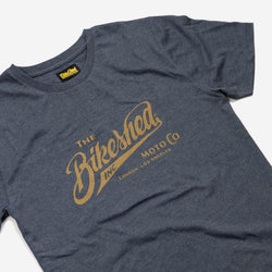 BSMC Inc. Motorcycle Logo T Shirt - Heather Blue