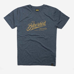 BSMC Inc. Motorcycle Logo T Shirt - Heather Blue