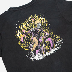 BSMC Speed Demon Graphic Motorcycle T-Shirt - Washed Black