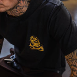 BSMC Speed Demon Graphic Motorcycle T-Shirt - Washed Black