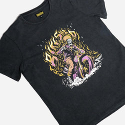 BSMC Women's Speed Demon Graphic Motorcycle T-Shirt - Washed Black