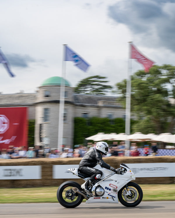 Norton V4SV White Charger - Goodwood FoS 2024