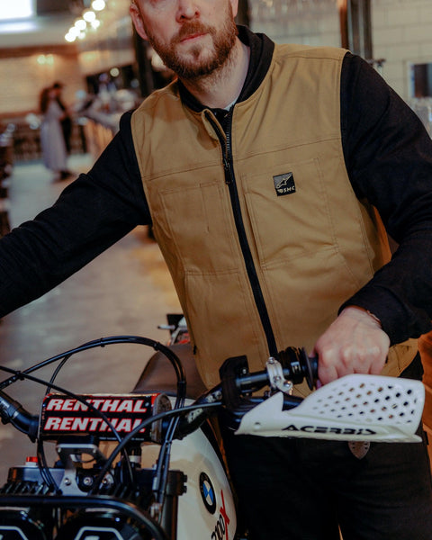 BSMC x Alpinestars TechAir 3 Canvas Airbag Motorcycle Vest - Tan