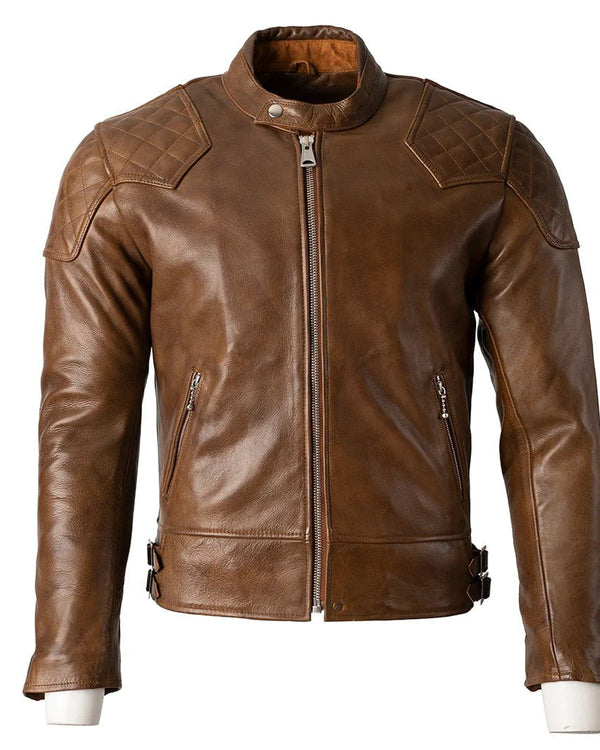 Goldtop 76 Cafe Racer Jacket - Waxed Brown