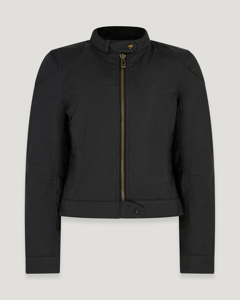 Belstaff Bamburgh Women's Motorcycle Jacket Black studio image