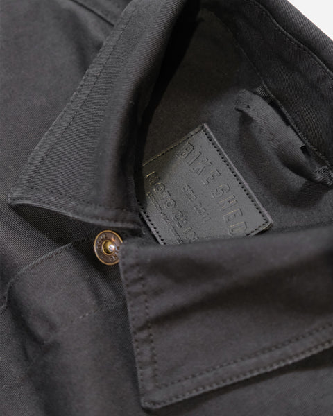 BSMC Denim Jacket - Cordura Black studio image collar detail