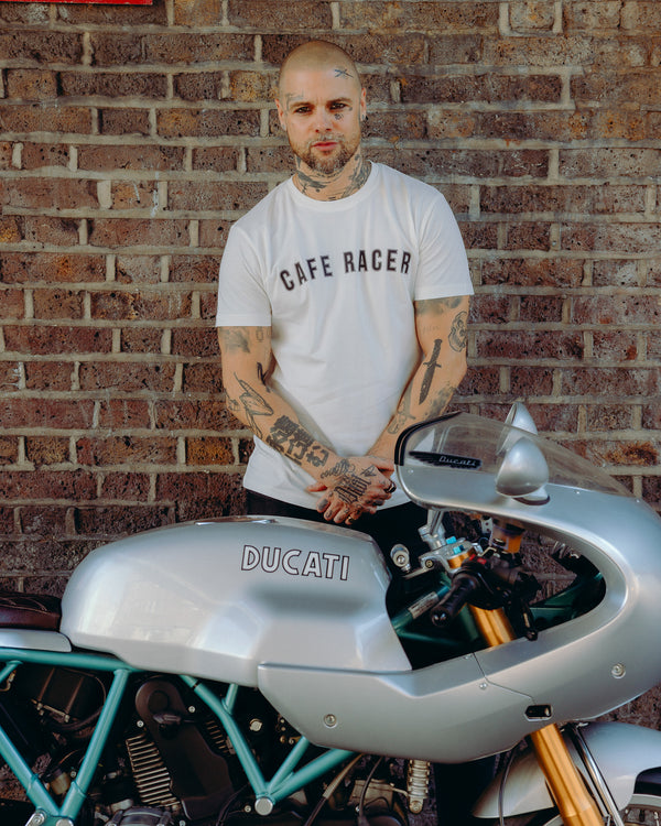 BSMC Cafe Racer T-Shirt - White