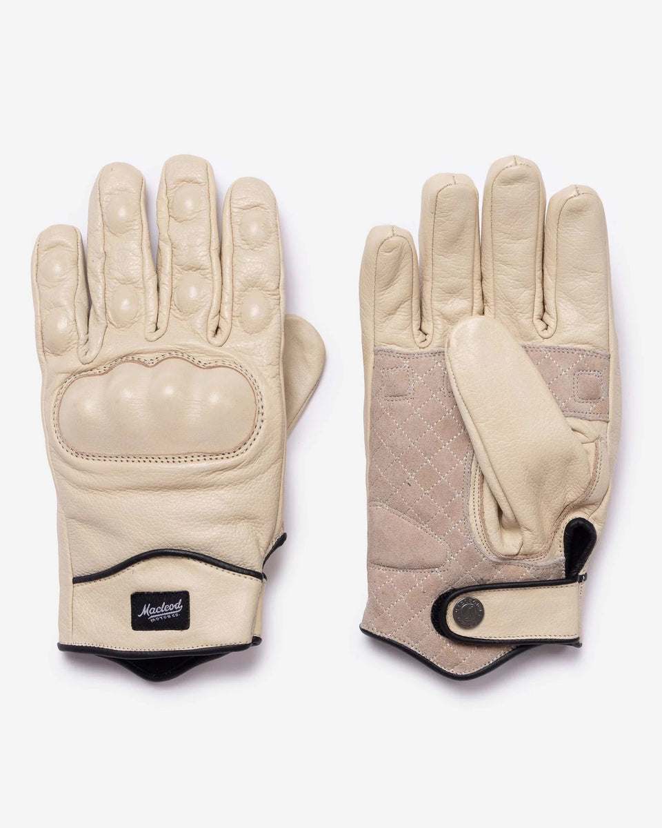 Macleod Rebel Leather Gloves - Cream