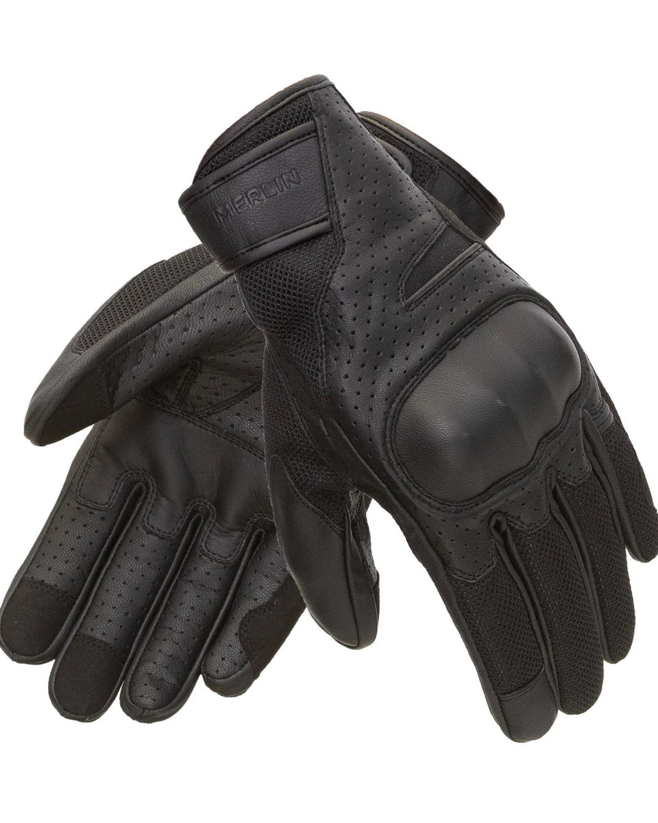 Merlin Griffin Leather Gloves - Black