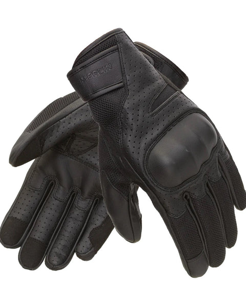 Merlin Griffin Leather Gloves - Black