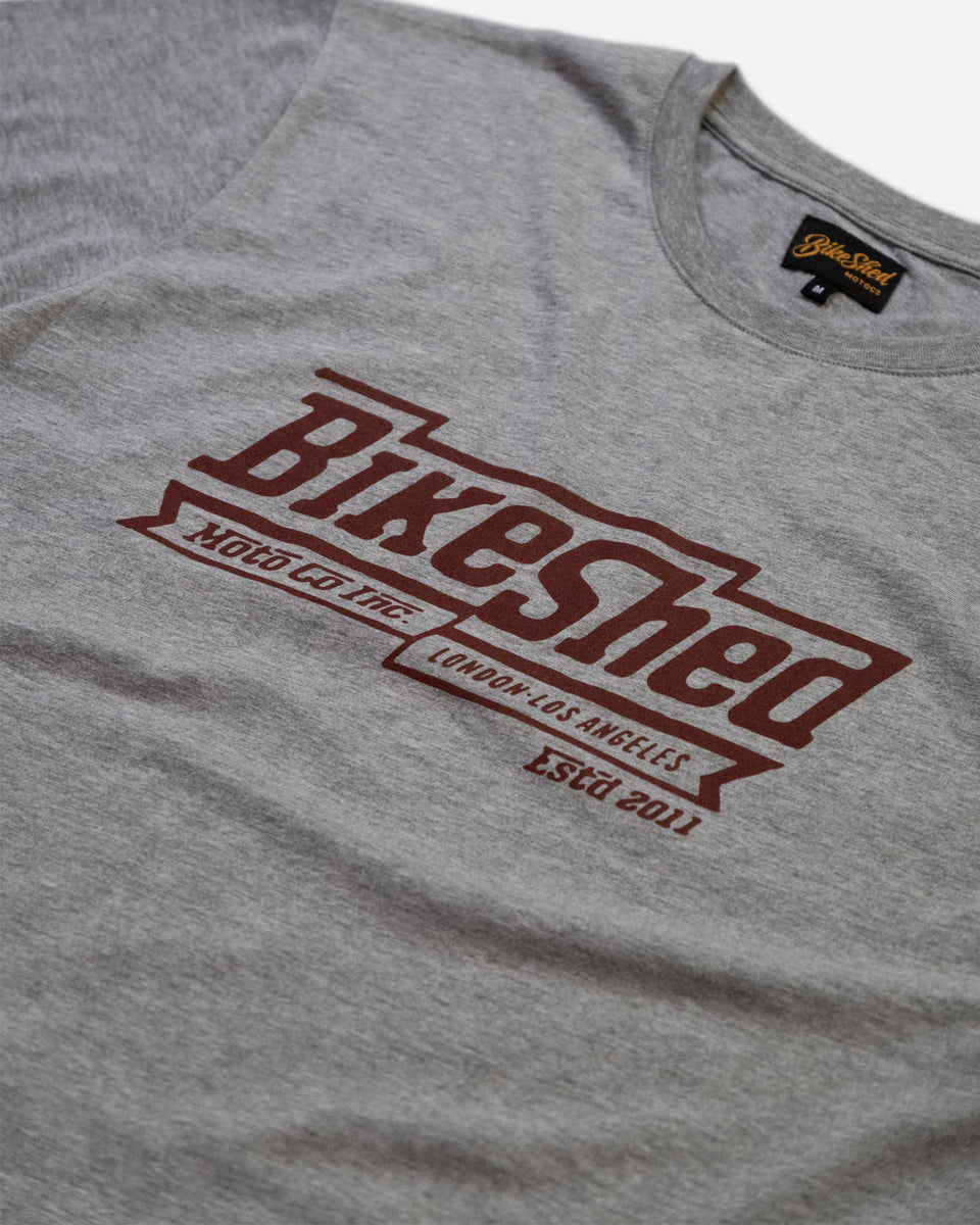 BSMC Steps T-Shirt - Grey studio image front print close up