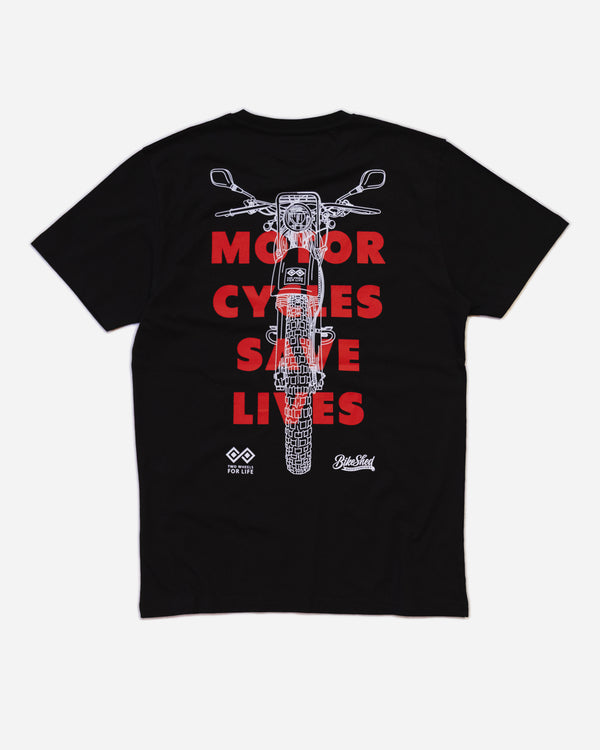 BSMC x Two Wheels For Life T-Shirt - Black