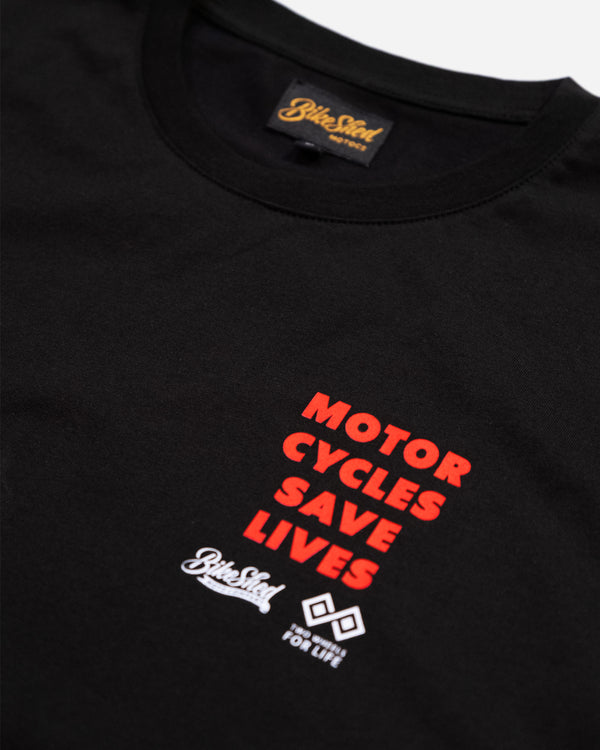 BSMC x Two Wheels For Life T-Shirt - Black
