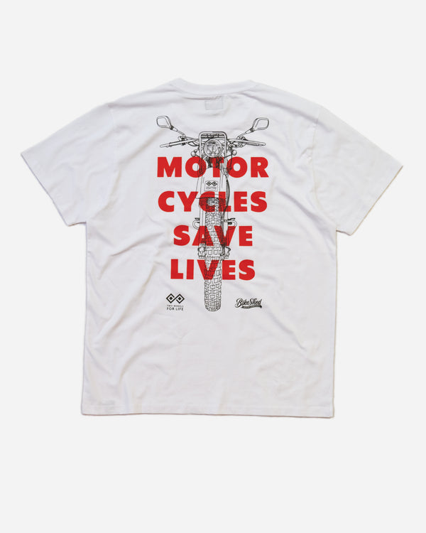 BSMC x Two Wheels For Life T-Shirt - White