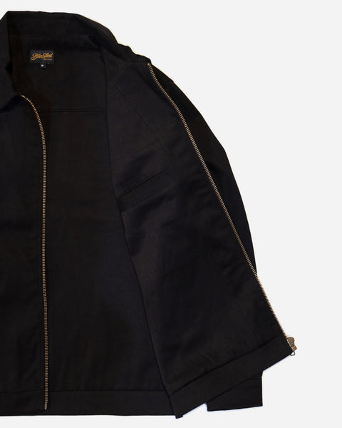 black twill motorcycle jacket interior detail