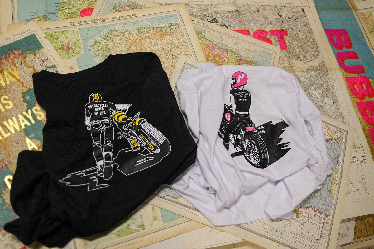 BSMC BROK3N Motorcycle Graphic T-Shirt - Black