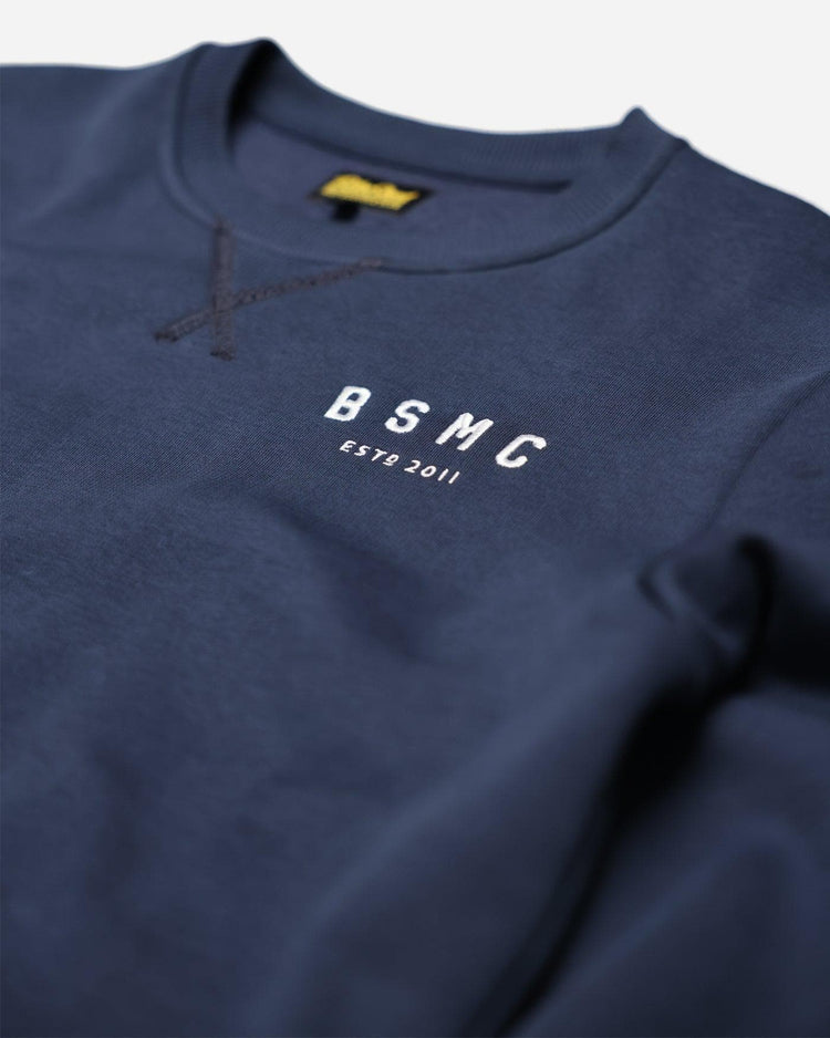 BSMC Retail Sweatshirts BSMC ESTD. Embroidered Sweatshirt - Navy