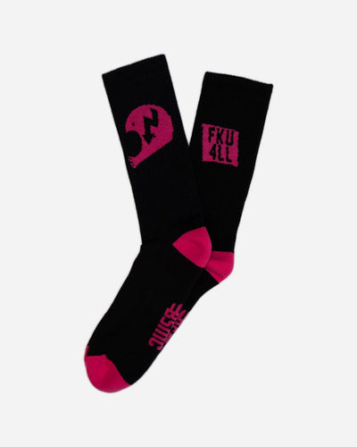 BSMC FKU 4LL Socks - Black/Pink