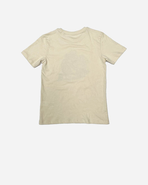 BSMC Kids Track Wolf Motorcycle Graphic T Shirt - Cream