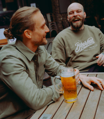 BSMC Moto Co Appliqué Sweatshirt - Khaki